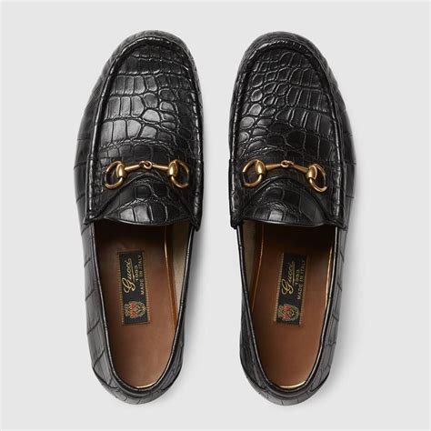 gucci 1953 crocodile loafers